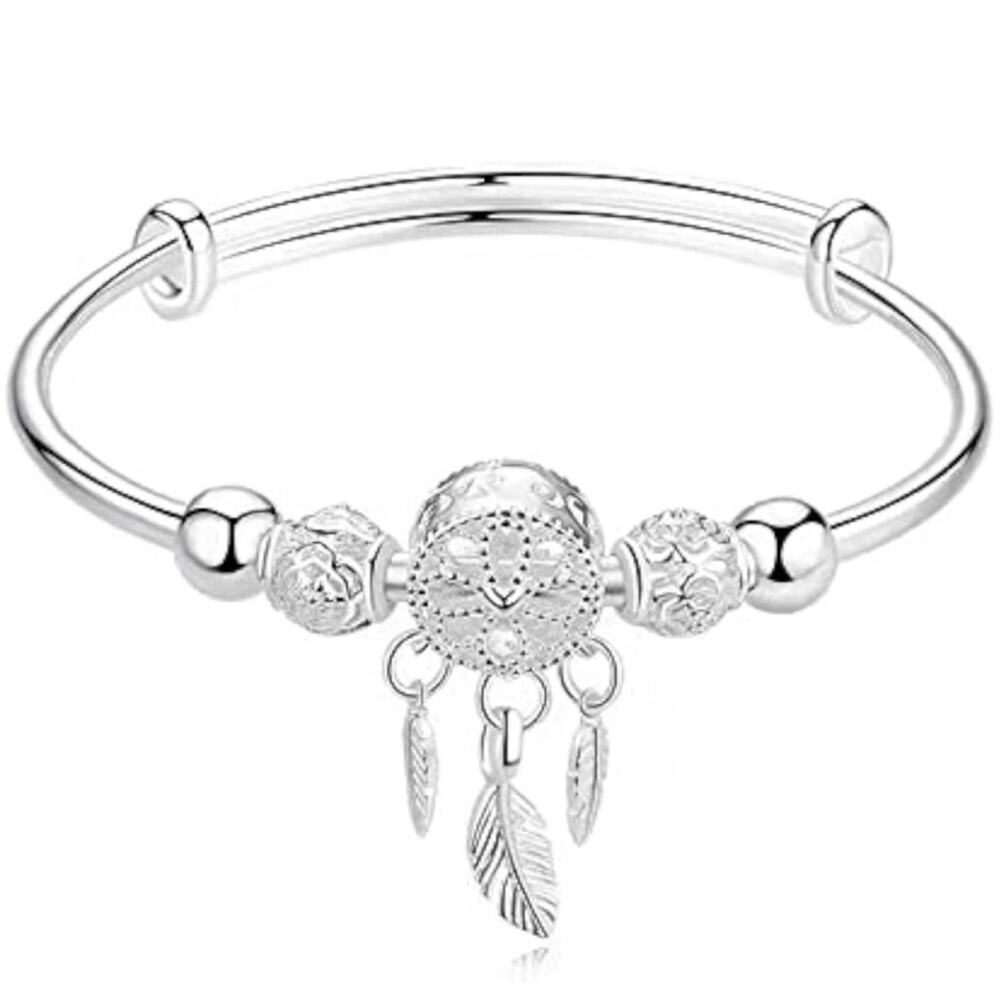 Dreamcatcher  Silver Bangle Bracelet NEW